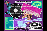 Procreate Halftone Photo Collage Set, a Brush Add-On by AlwaysBeColoring (Thumbnail 6 of 13)