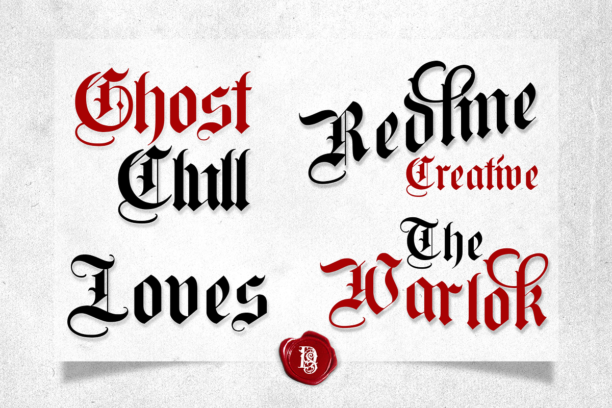 Brightos Blackletter font, a Blackletter Font by dansdesign (Photo 2 of 8)