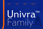 Univra - Font Family, a Font by Dora Typefoundry (Thumbnail 1 of 11)