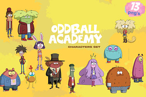 ODDBALL ACADEMY PNG SET, a Person Illustration by XiXong STUDIO