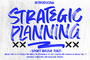 Strategic Planning-Sport Brush Font, a Font by Arendxstudio (Thumbnail 1 of 7)
