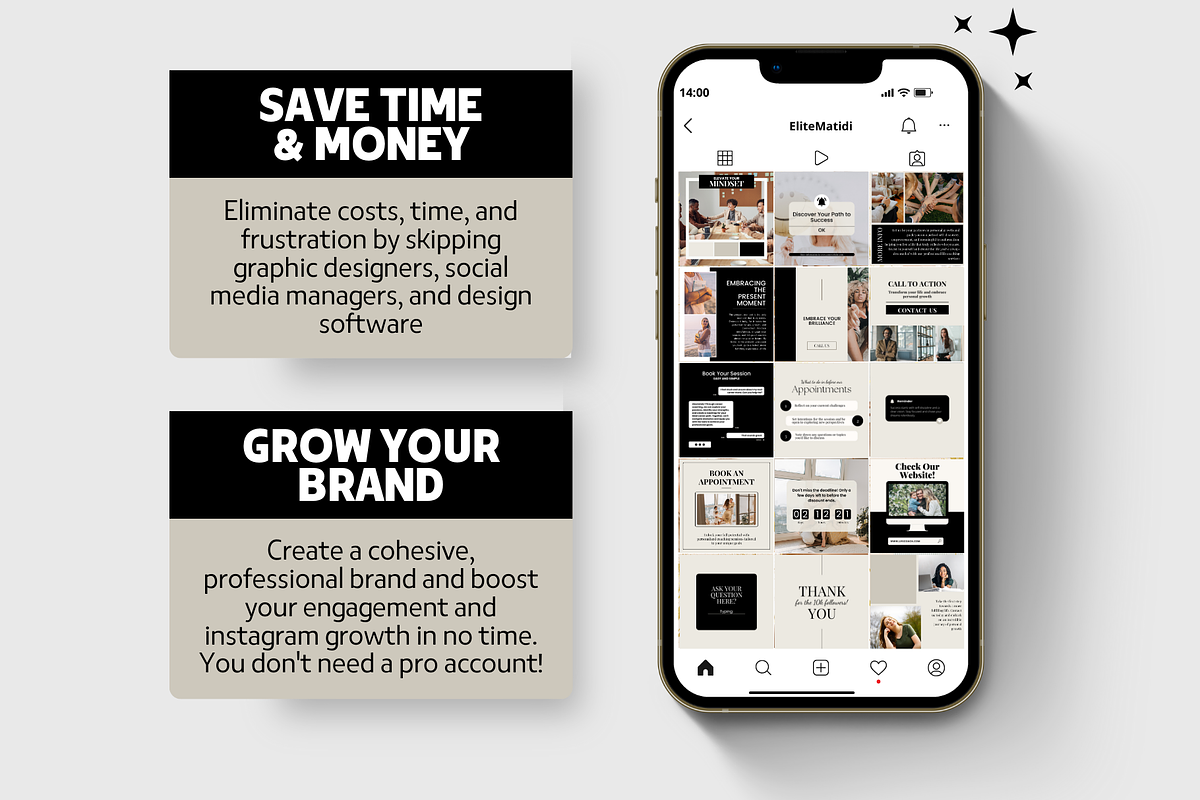 Life Coach Instagram Templates, a Social Media Template by EliteMatidi (Photo 5 of 9)