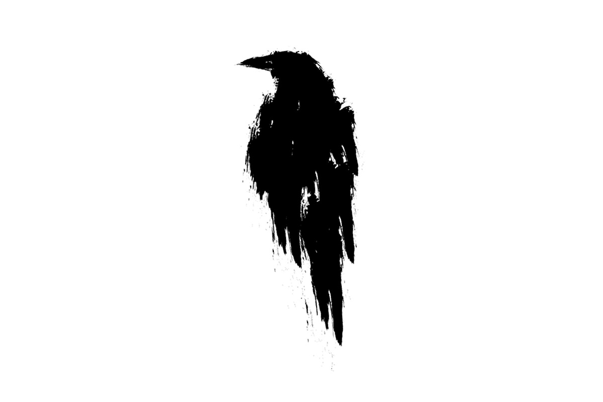 Raven Black Silhouette, an Animal Illustration by DeShoff Art (Photo 2 of 5)