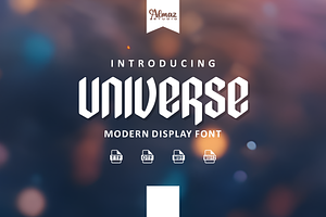 Universe, a Blackletter Font by almazstudio