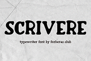 Scrivere Font, a Serif Font by Forberas Club (Thumbnail 1 of 8)