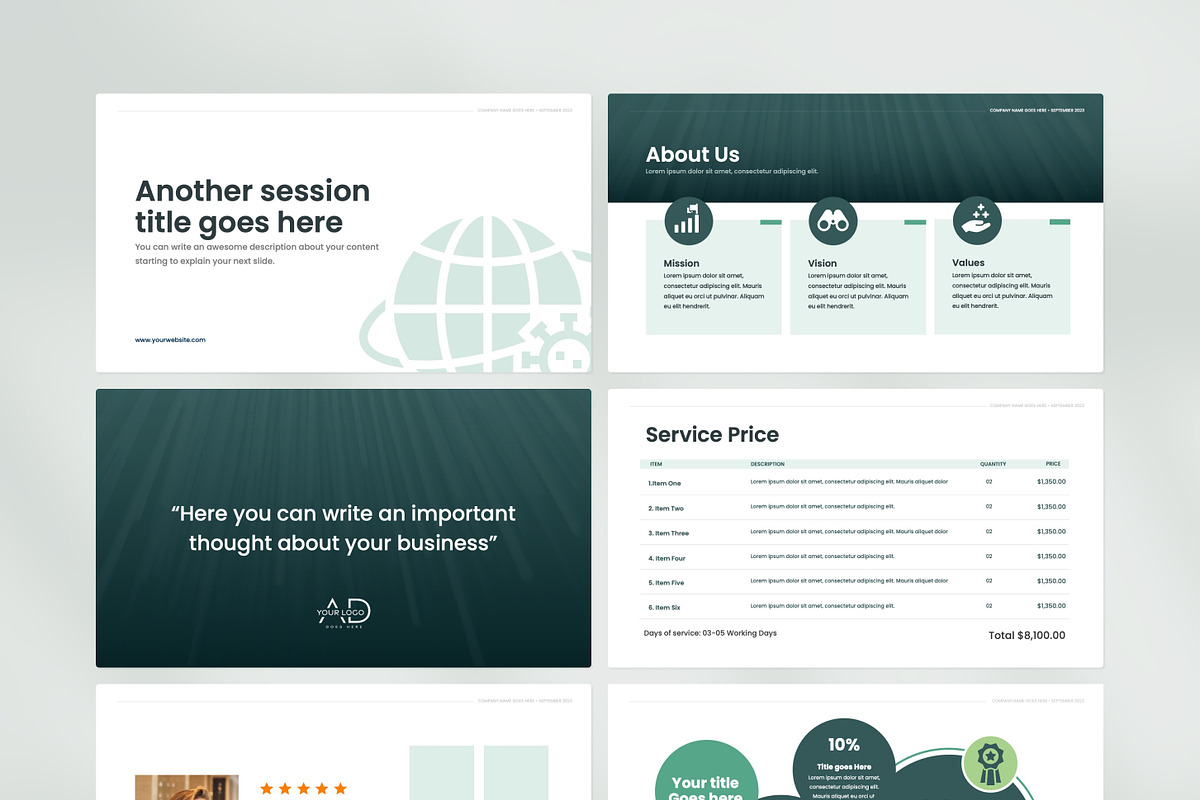 Presentation Templates for Business, a Presentation Template by Modo Design Studio (Photo 3 of 10)