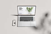 LAPTOP & PHONE MOCK-UP, a Wearable Device Mockup by Graphic_world89 (Thumbnail 5 of 8)
