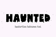Haunted - Halloween font, a Handwritten Font by Sk designs (Thumbnail 1 of 7)