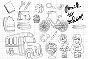 BACK TO SCHOOL DOODLES, a Decorative Illustration by FARAWAYKINGDOM (Thumbnail 2 of 5)