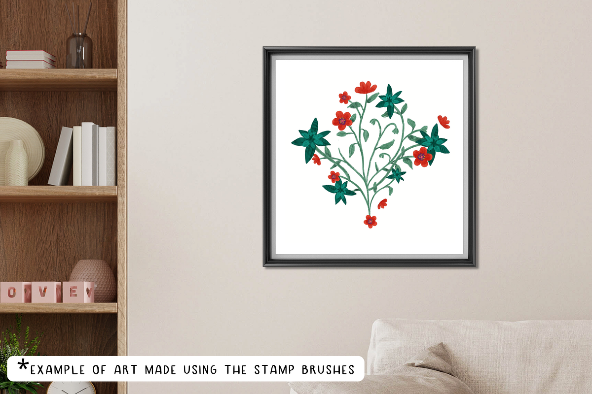 Procreate Stamps - Scarlet Pimpernel, a Brush Add-On by Gabba Delgado (Photo 3 of 4)