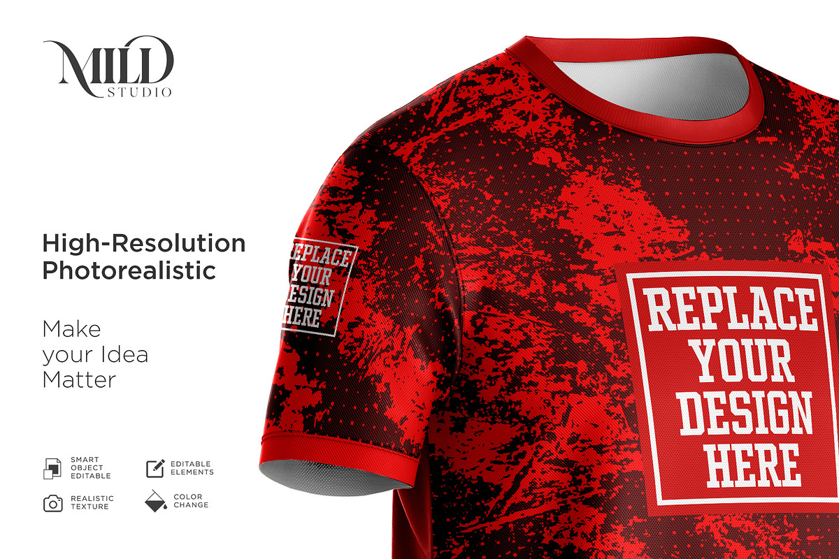 Short Sleeve Jersey Set Mockup, a Shirt Mockup by Mildstudio (Photo 8 of 9)
