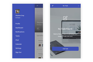 Daily Task Management Adobe XD App