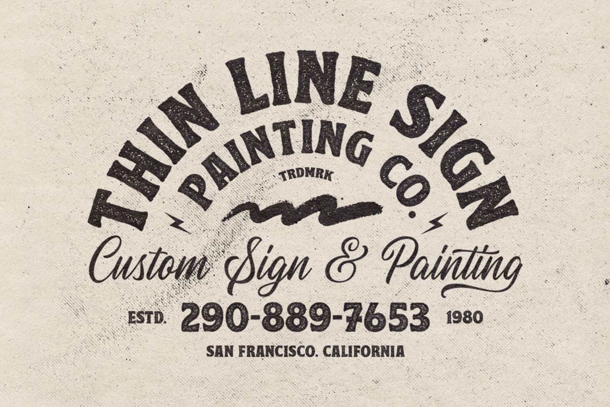 Penster Bross - Rough Display Font, a Font by Letterhend Studio (Photo 4 of 9)
