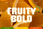Fruity Bold - Bold Display Font, a Font by Studio Moara (Thumbnail 1 of 8)