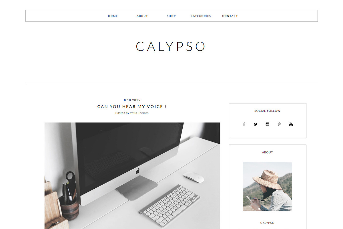 Blogger Template Responsive -CALYPSO, a Websites & App Template by Vefio Themes (Photo 1 of 3)