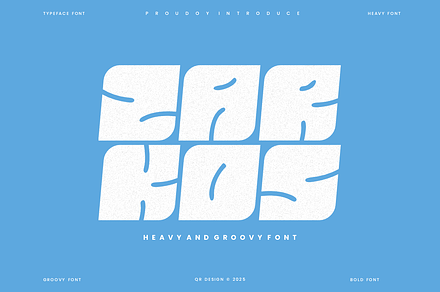 Zarkos - Bold Heavy Font, a Sans Serif Font by QR Design Studio