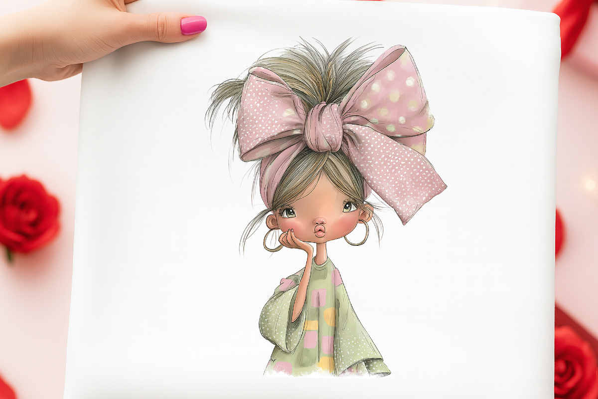 Pastel Summer Girl Clipart Bundle, an Illustration by Digital Artistic99 (Photo 9 of 10)
