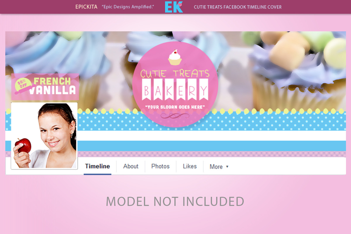 Cutie Treats Facebook Timeline Cover, a Templates & Theme by Epickita