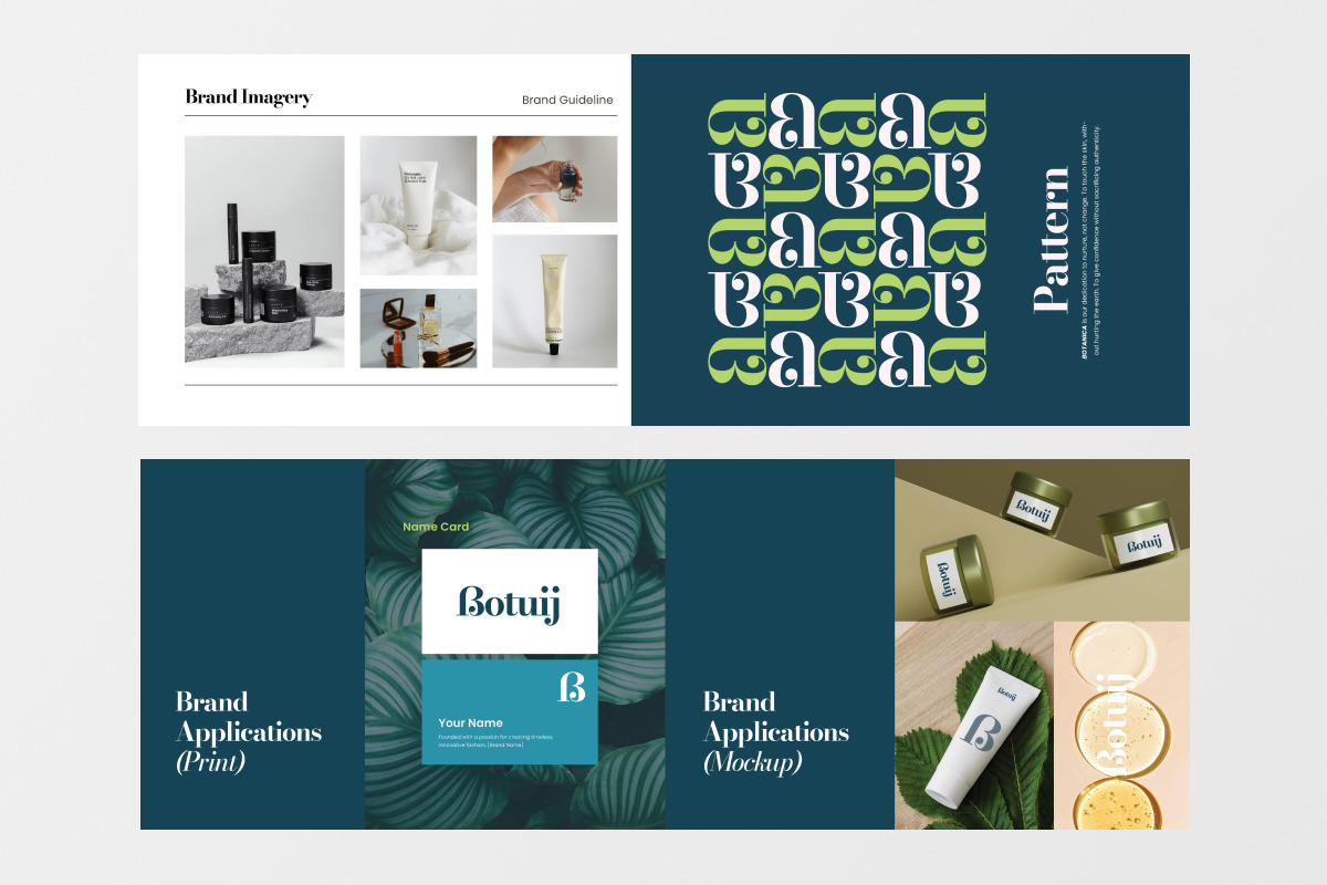 Skincare Brand Identity Manual, a Branding & Logo Template by twinstd (Photo 4 of 6)