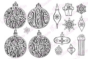 Christmas  ball lettering set, a Card Template by Tatianakost49 (Thumbnail 3 of 4)