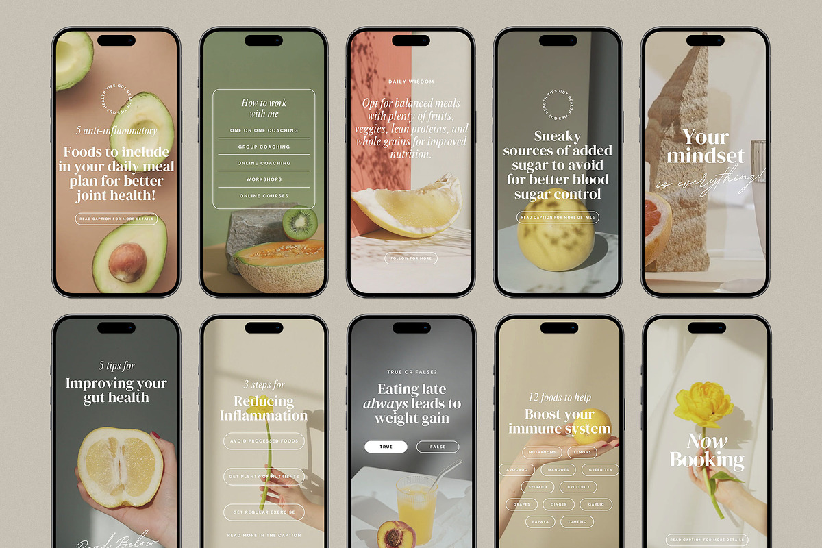 Nutrition Coach Instagram Reels, a Social Media Template by Studio Loire (Photo 5 of 8)
