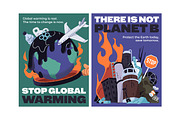 Global warming banners, posters, a Technology Illustration by PaperTrident (Thumbnail 2 of 3)