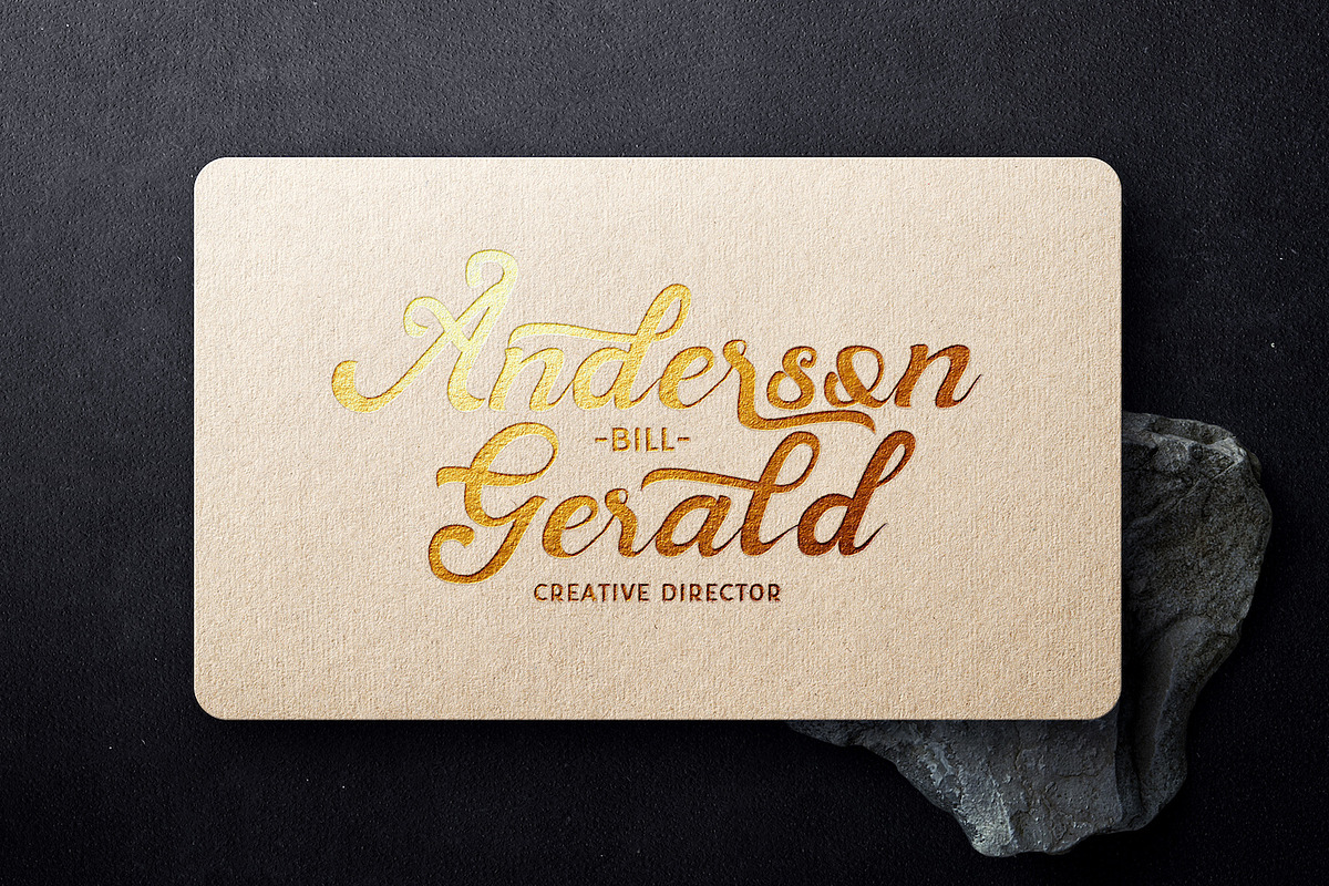 Andy Tusvah - Bold Script Font, a Script Font by StringLabs (Photo 2 of 14)