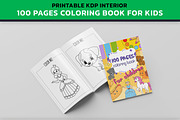 KDP Coloring Book with 100 Pictures, an Animal Illustration by PublishingHelper (Thumbnail 3 of 4)