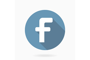 Letter F Vector Icon With Flat, a Texture Graphic by FineArtStudio