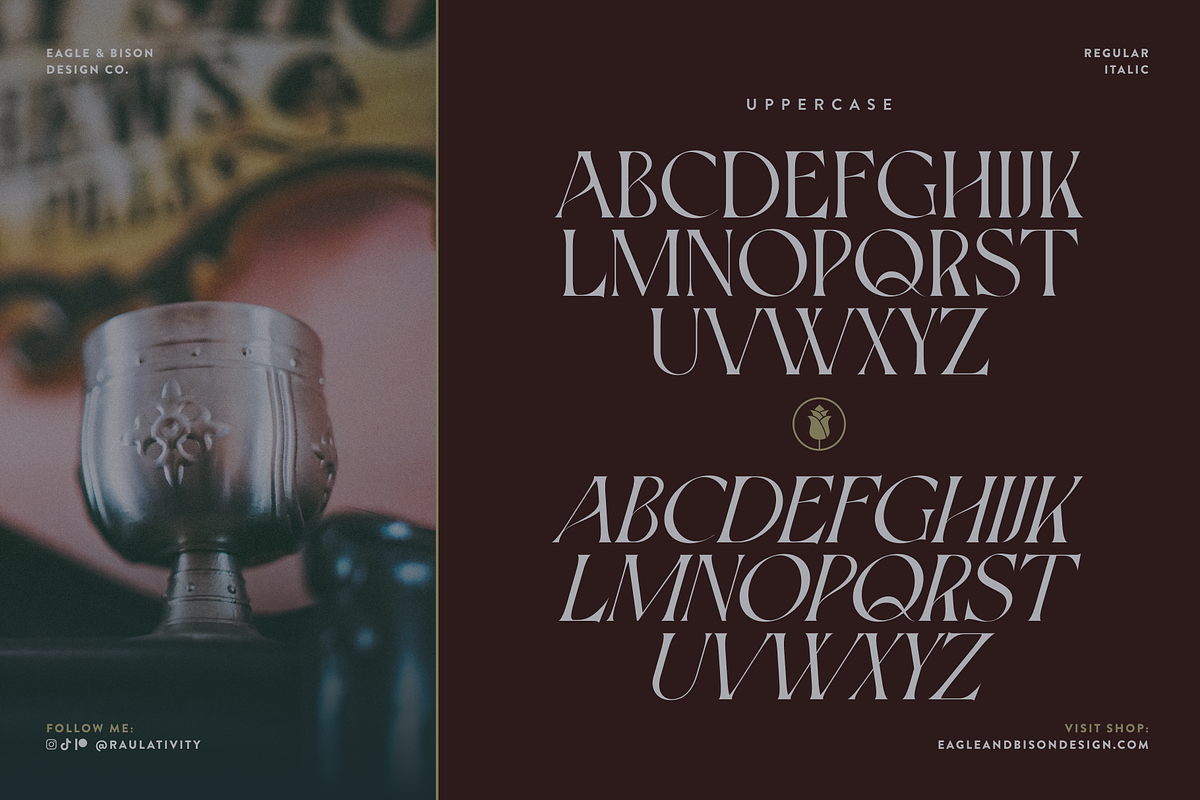 Inkveins - A Serif + Italic Font, a Serif Font by Eagle & Bison Design Co. (Photo 3 of 6)