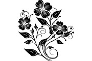 Elegant Botanical Flower Silhouette, an Object Graphic by Designer_Momina (Thumbnail 11 of 16)