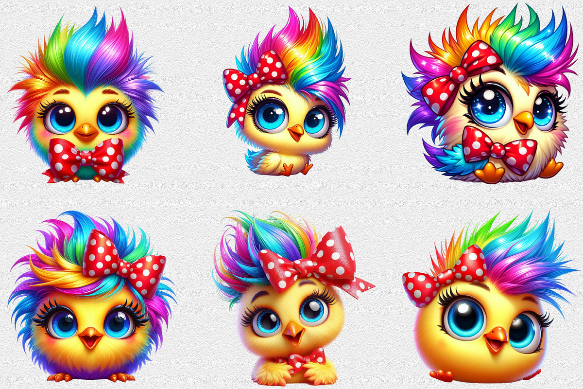 Funny Chicken PNG Clipart Bundle, a Seasonal Illustration by Craft Nest (Photo 4 of 6)