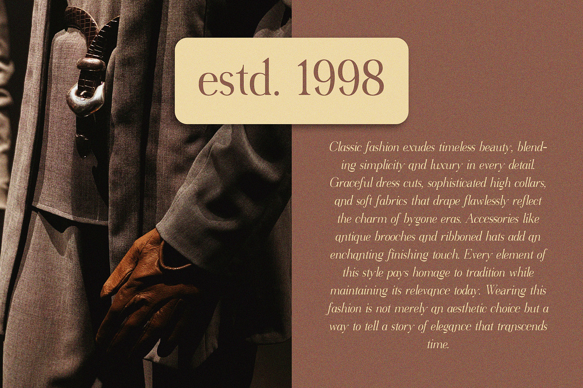 Virendra Pro - Modern Serif Font, a Serif Font by Hakara Type (Photo 3 of 15)