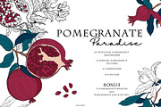 Pomegranate paradise collection, a Pattern Graphic by Aralova Art (Thumbnail 1 of 8)