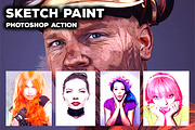 Sketch Paint - Photoshop Action, an Action Add-On by Lightdesigns (Thumbnail 1 of 4)