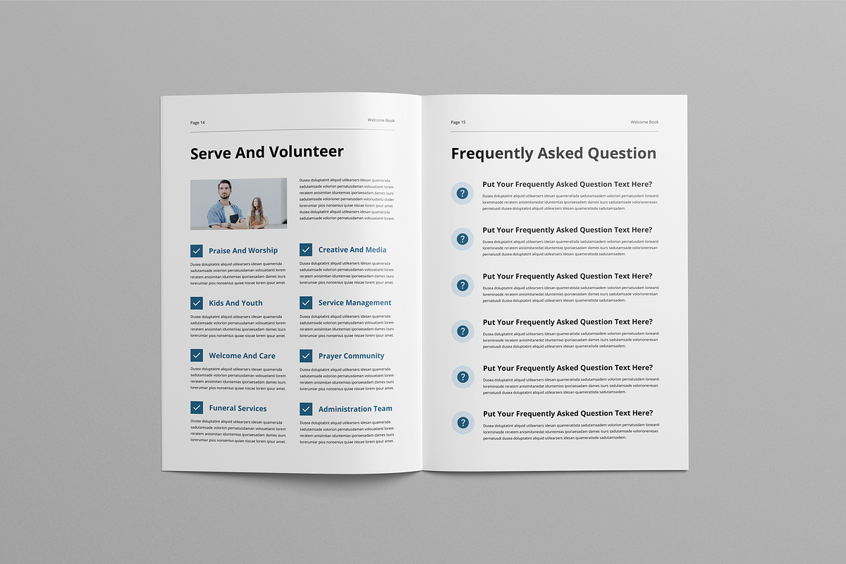 Church Welcome Booklet, a Brochure Template by Leaflove (Photo 8 of 10)