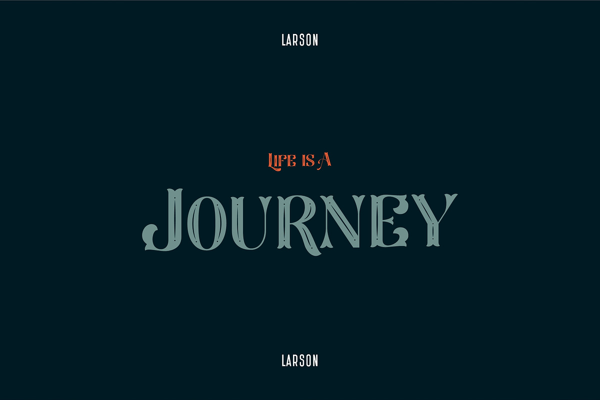 Larson Display, a Font by nurrontype (Photo 9 of 11)