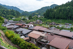 Panoramic view of Tsumago village on Nakasendo trail in Japan, an Architecture Photo by GoodGoods