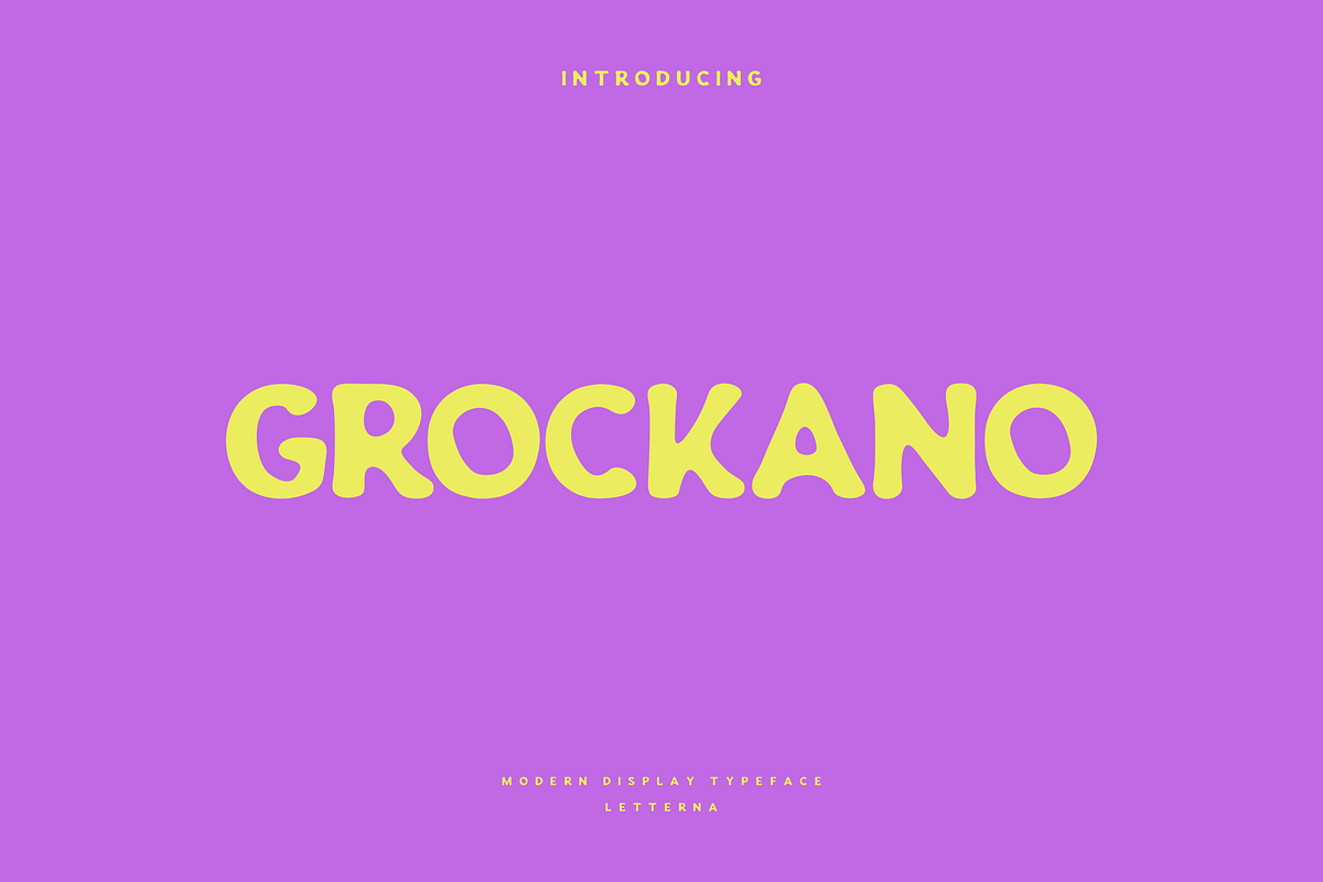 Grockano - Modern Display Typeface, a Sans Serif Font by Letterna (Photo 1 of 4)