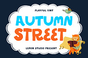 Autumn Street - Cute Sans, a Sans Serif Font by Lemon Studio Type (Thumbnail 1 of 8)