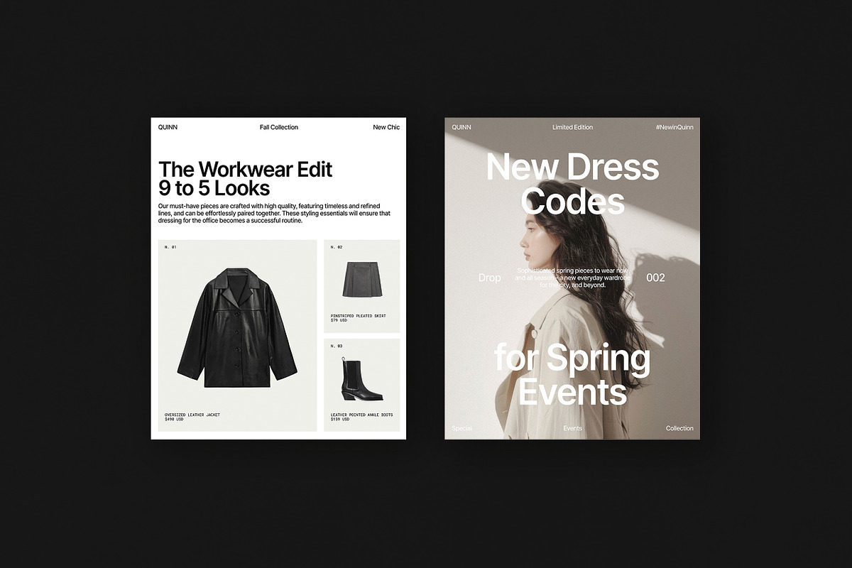 QUINN / Social Media Kit (02), a Social Media Template by Studio Dara (Photo 2 of 18)