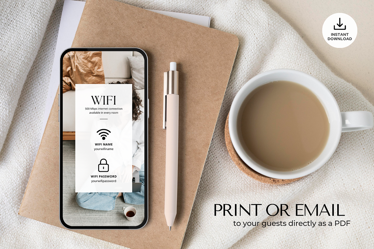 Digital Airbnb Welcome Book Template, a Brochure Template by ShopRShop (Photo 10 of 10)