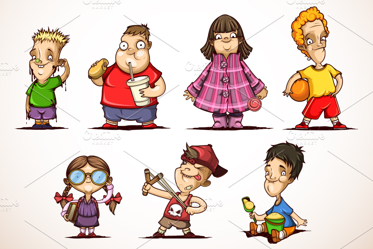 Set of little children, an Education Illustration by yuanden graphics (Photo 1 of 3)