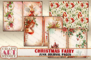 Christmas fairy Junk Journal Pages, a Person Illustration by CraftArtStory (Thumbnail 5 of 6)