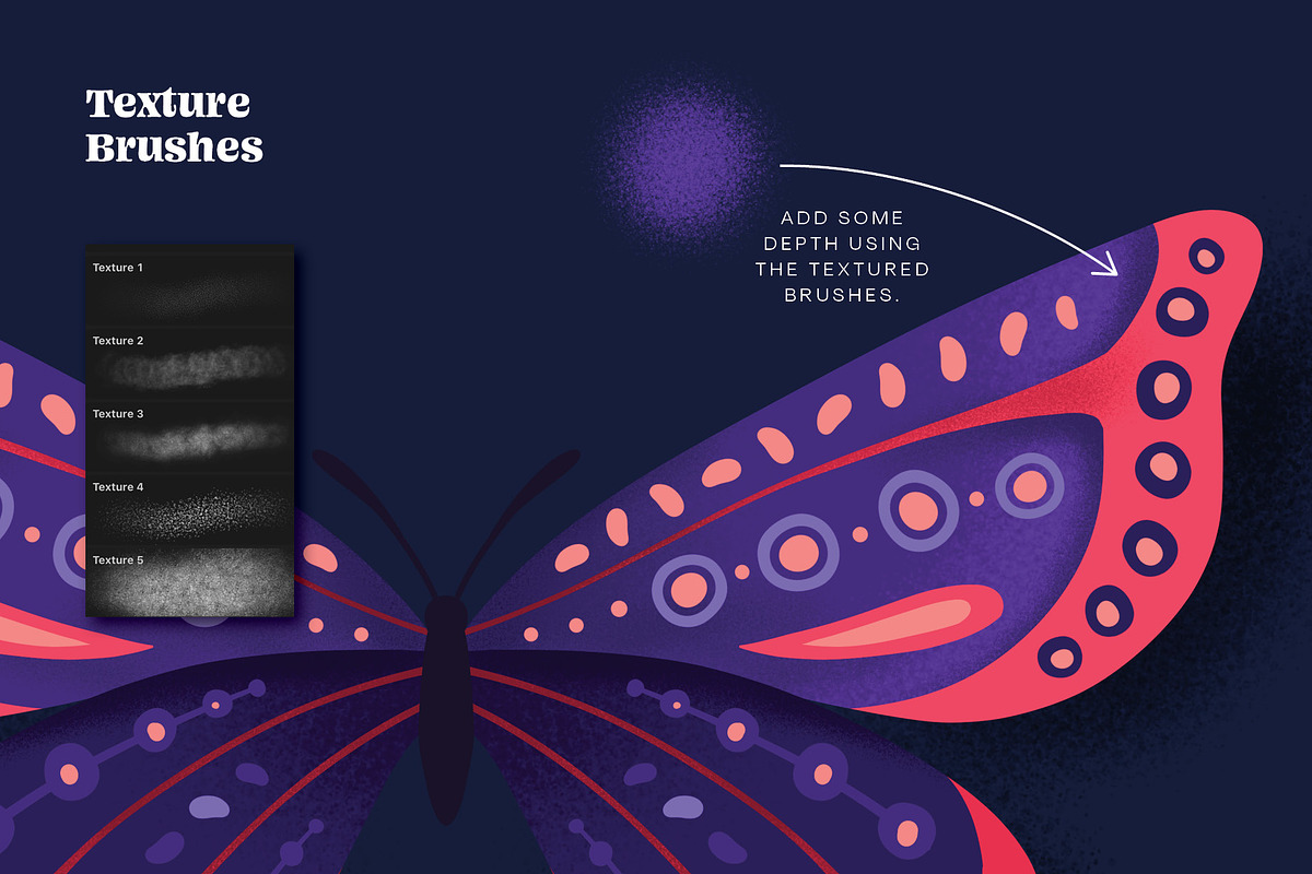 Butterfly Creator for Procreate, a Brush Add-On by Pencil Twist (Photo 6 of 10)