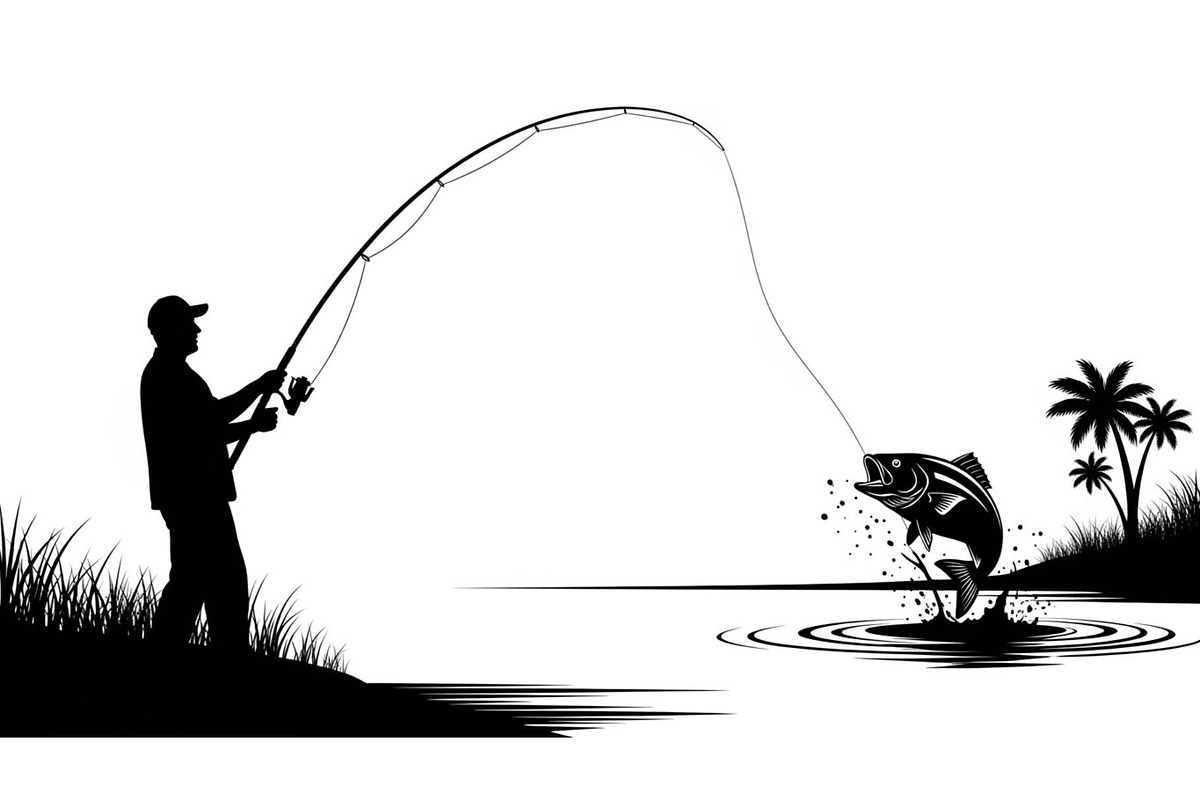 Fishing Silhouette Vector Bundle, an Illustration by hafijul (Photo 13 of 51)