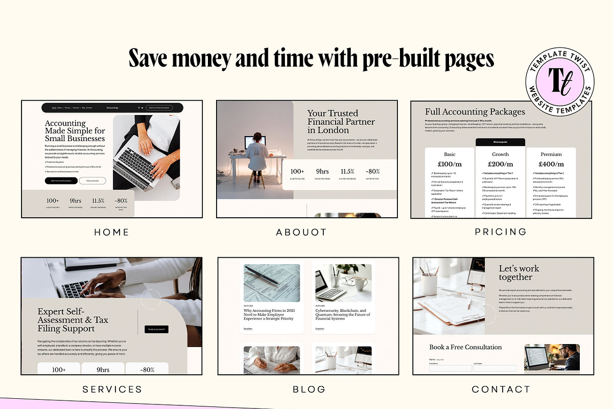 Accountant Website Template