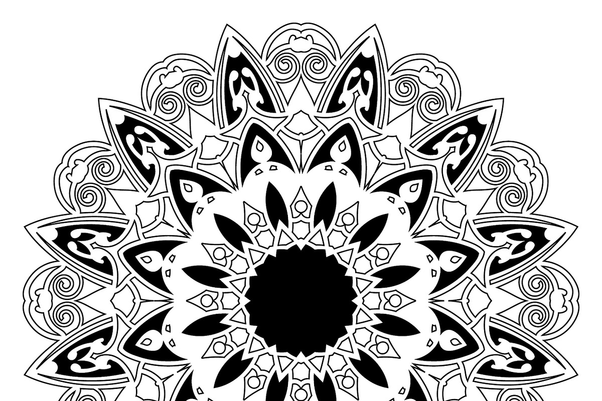 27 mandala vector backgrounds design, a Pattern Graphic by NJ Himel (Photo 25 of 28)