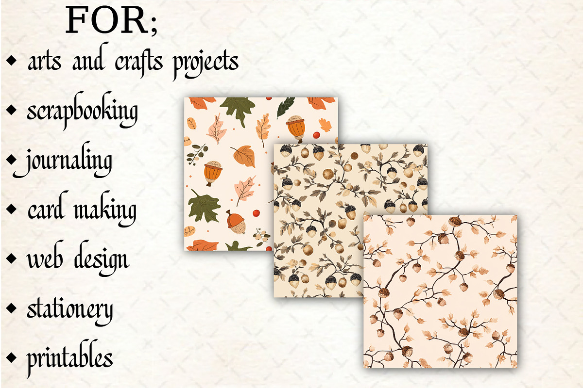 Fall Pattern PNG Design Bundle, a Pattern Graphic by Libby Wishes