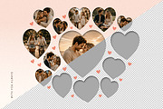 Love Heart Photo Collage Template, a Social Media Template by DesignerCandies (Thumbnail 2 of 5)